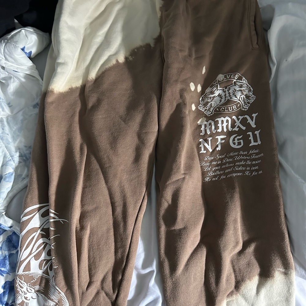 Brown and Cream Darc Sport Joggers (LIMITED EDITION)
